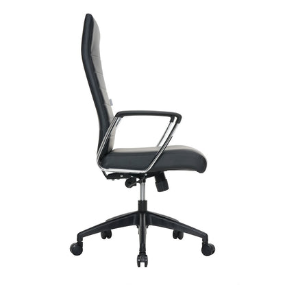 Hilton Modern High-Back Leather Office Chair