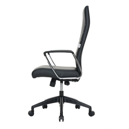 Hilton Modern High-Back Leather Office Chair