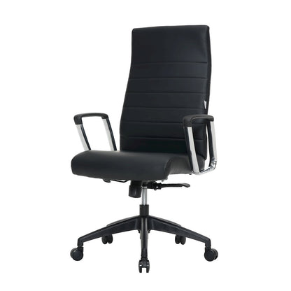 Hilton Modern High-Back Leather Office Chair