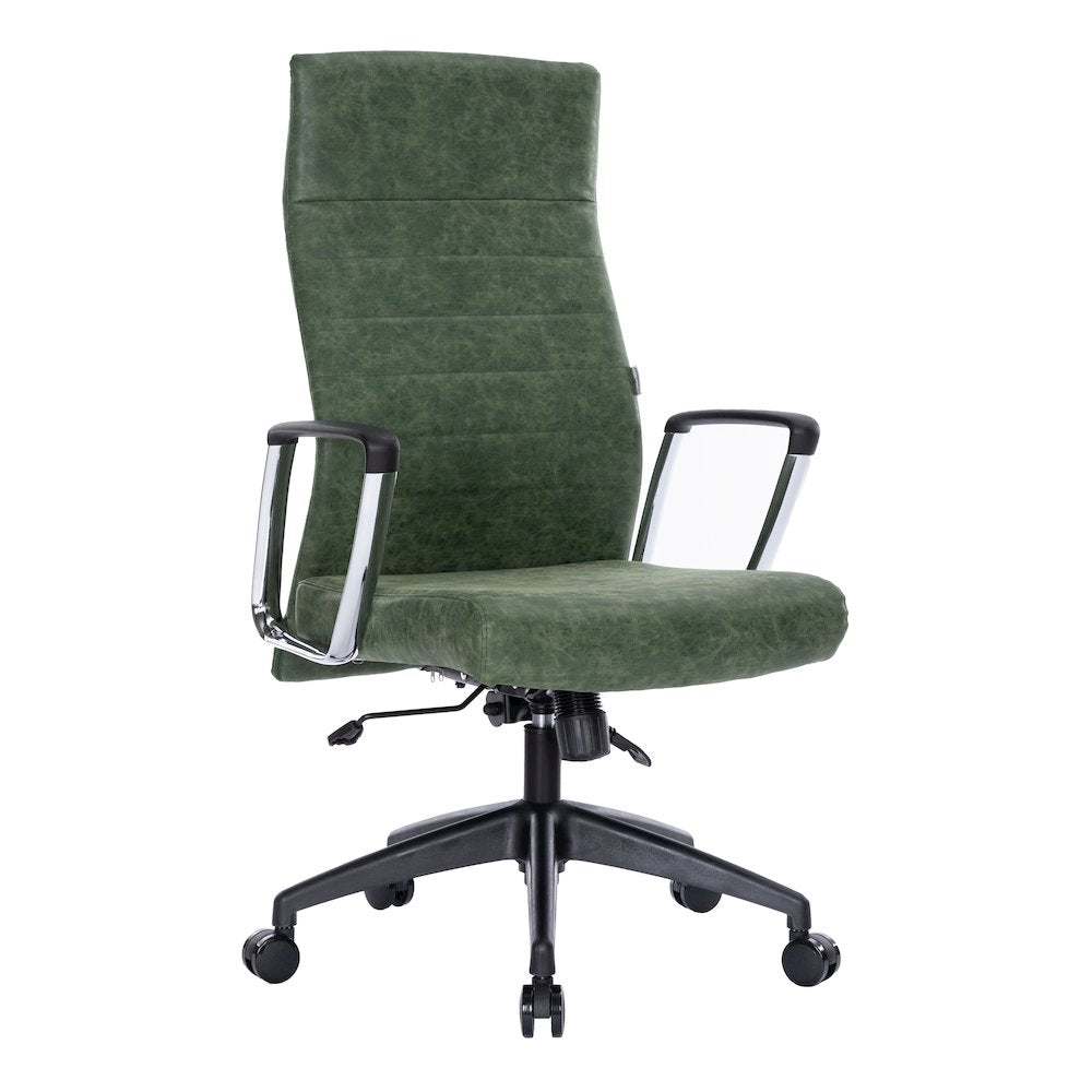 Hilton Leather Office Chair in Green