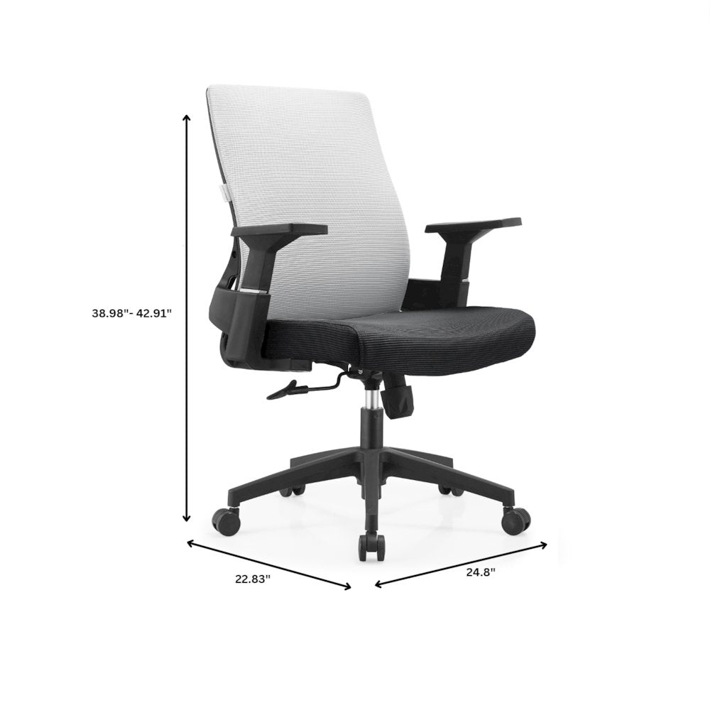 Office Brio Series Office Task Chair In White