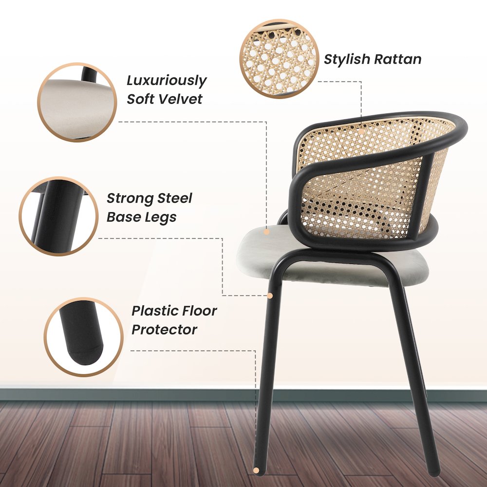 Ervilla - Dining Chair - Beige Leather