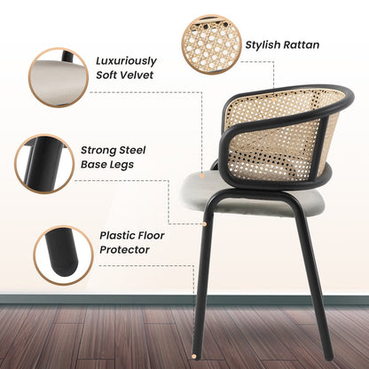 Ervilla - Dining Chair - Beige Leather