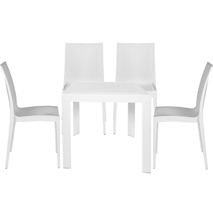 Mace Mid-Century 5-Piece Outdoor Dining Set