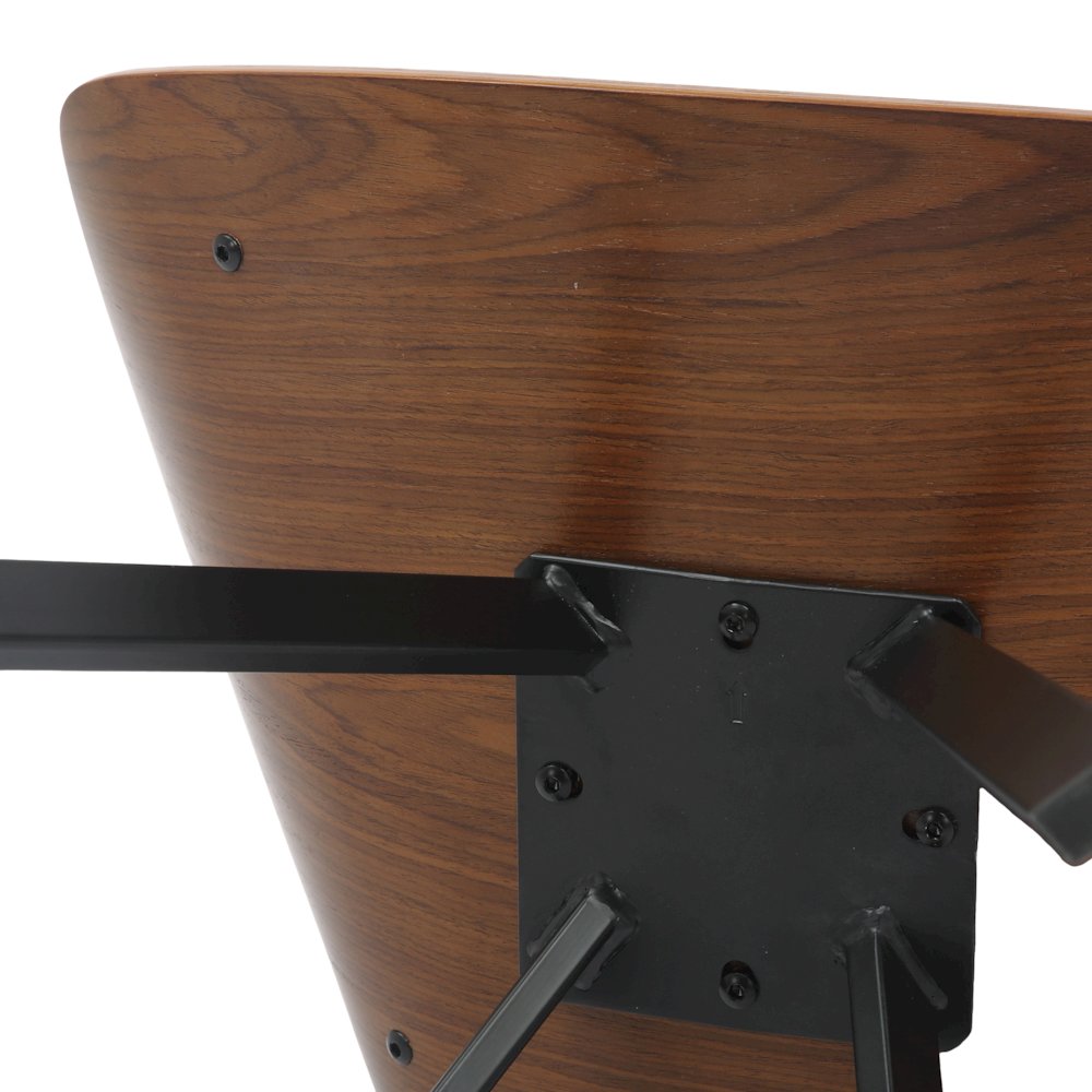 Wooden Dining Chair Modern style Nymia Collection Walnut Color in Light Brown