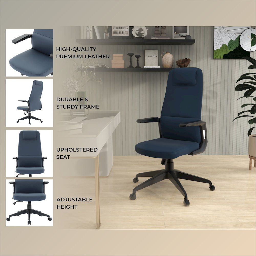 Nexa Collection Modern Office Chair In Blue