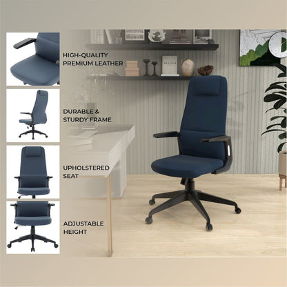 Nexa Collection Modern Office Chair In Blue