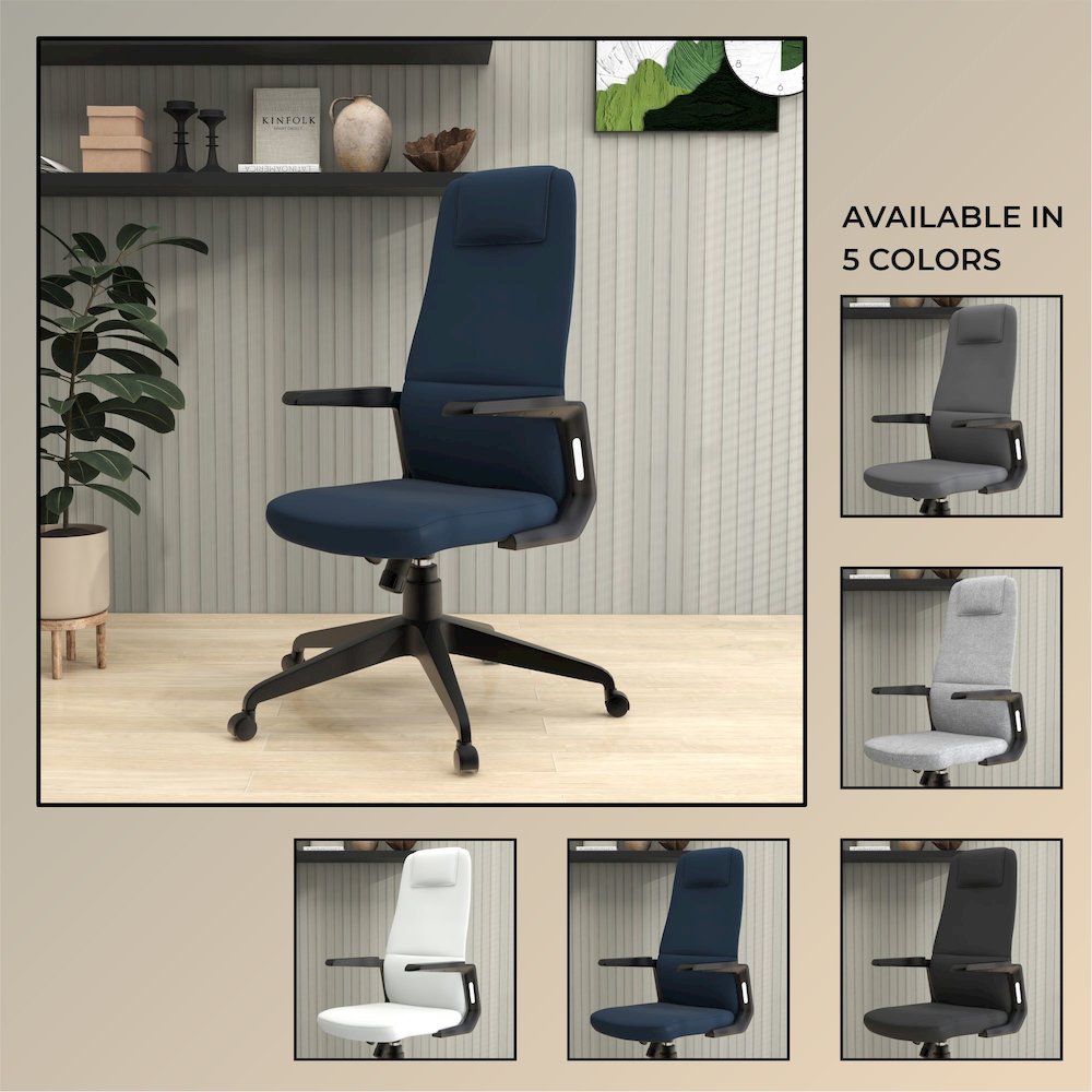 Nexa Collection Modern Office Chair In Blue