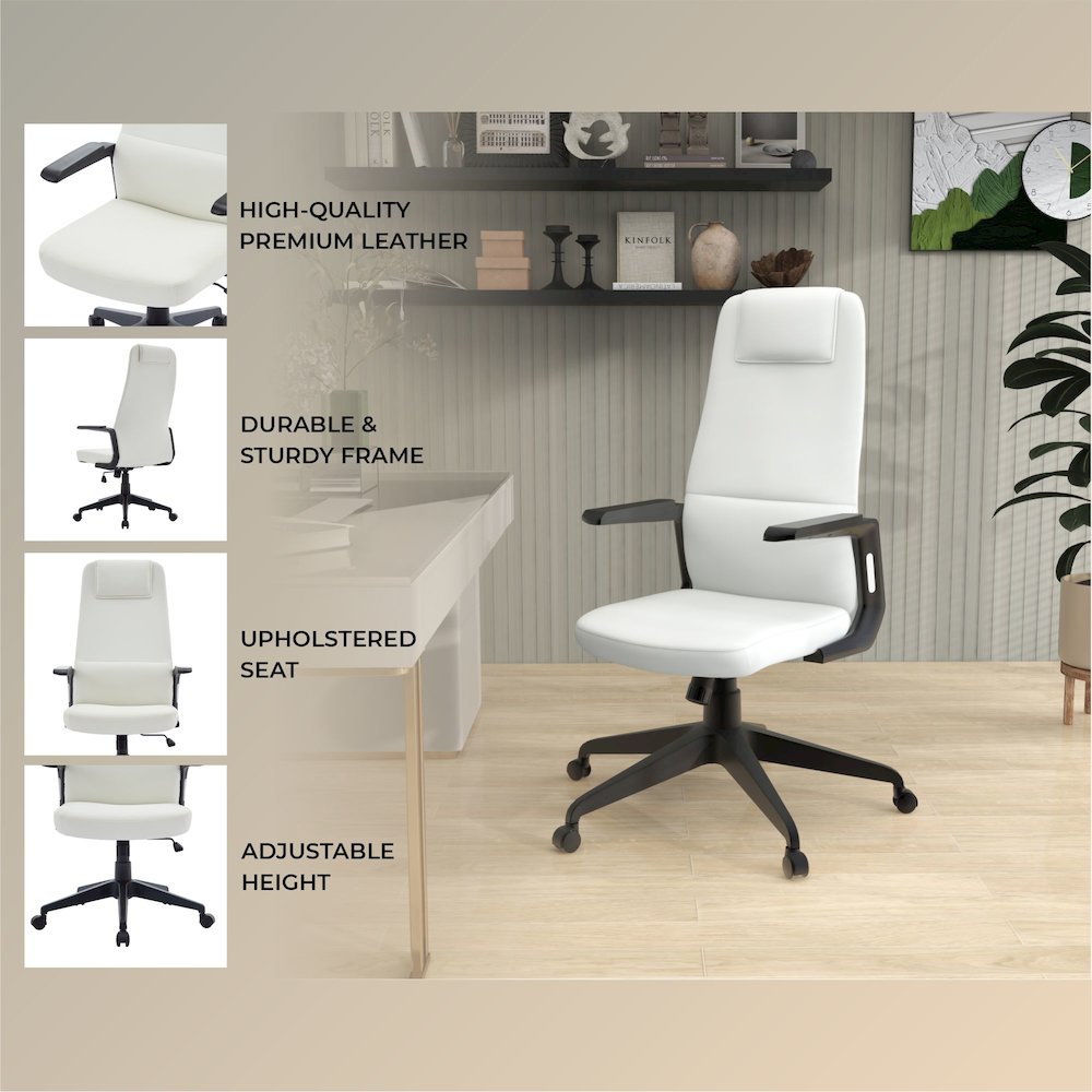 Nexa Collection Modern Office Chair In White