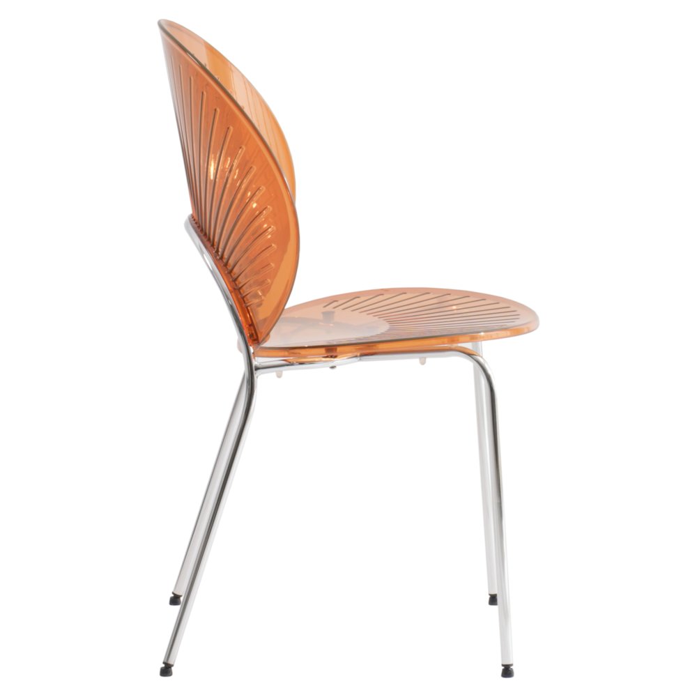 Opulent Series Modern Amber Dining Chair