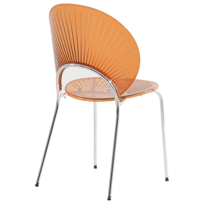 Opulent Series Modern Amber Dining Chair