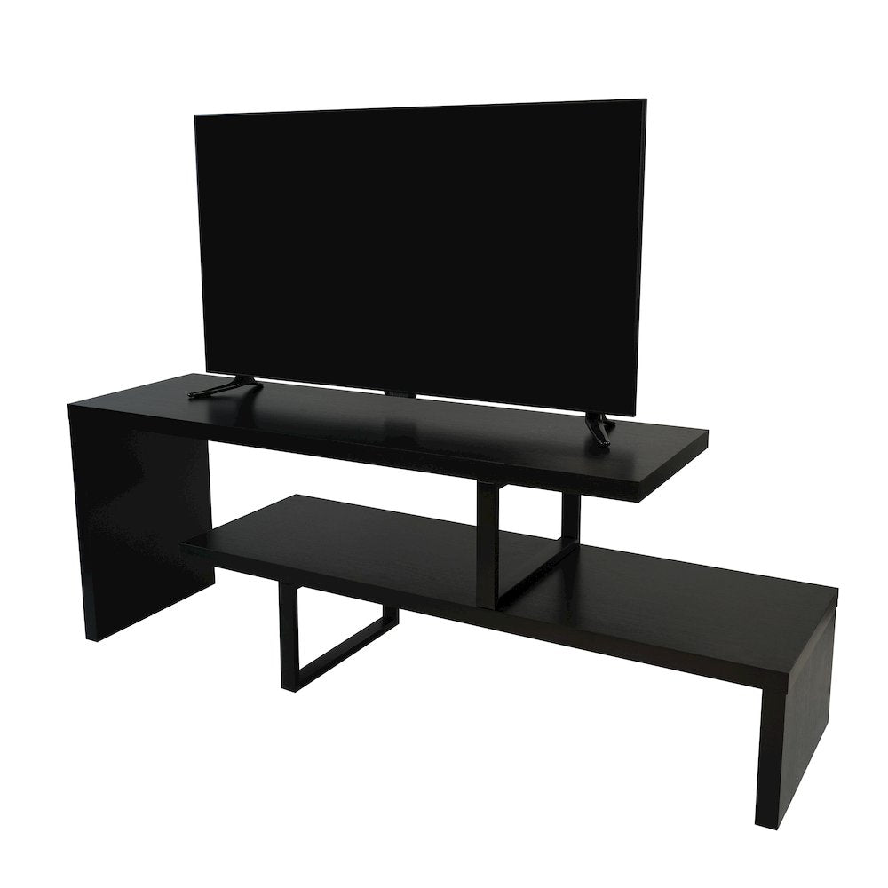 Orford Mid-Century Modern TV Stand in Ebony