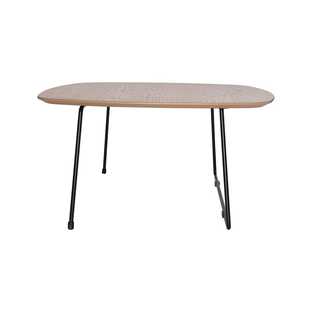 Pemborke Mid Century Modern Square Coffee Table in Natural Wood