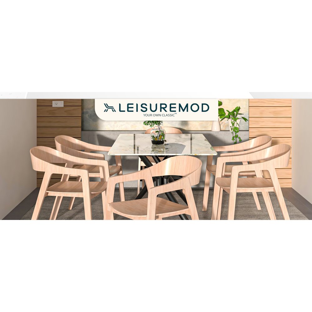 Rivo Collection Elegant Dining Chair in Natural Wood