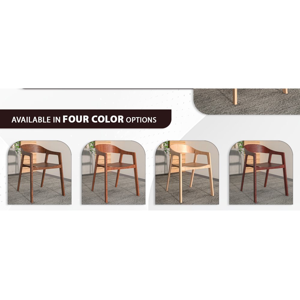 Rivo Collection Elegant Dining Chair in Natural Wood