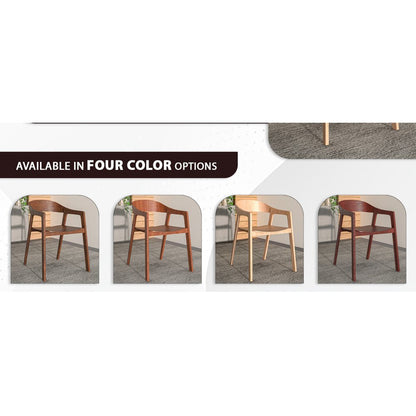 Rivo Collection Elegant Dining Chair in Natural Wood