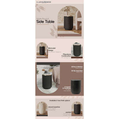 Modern Side End Table Ramble Series In Black