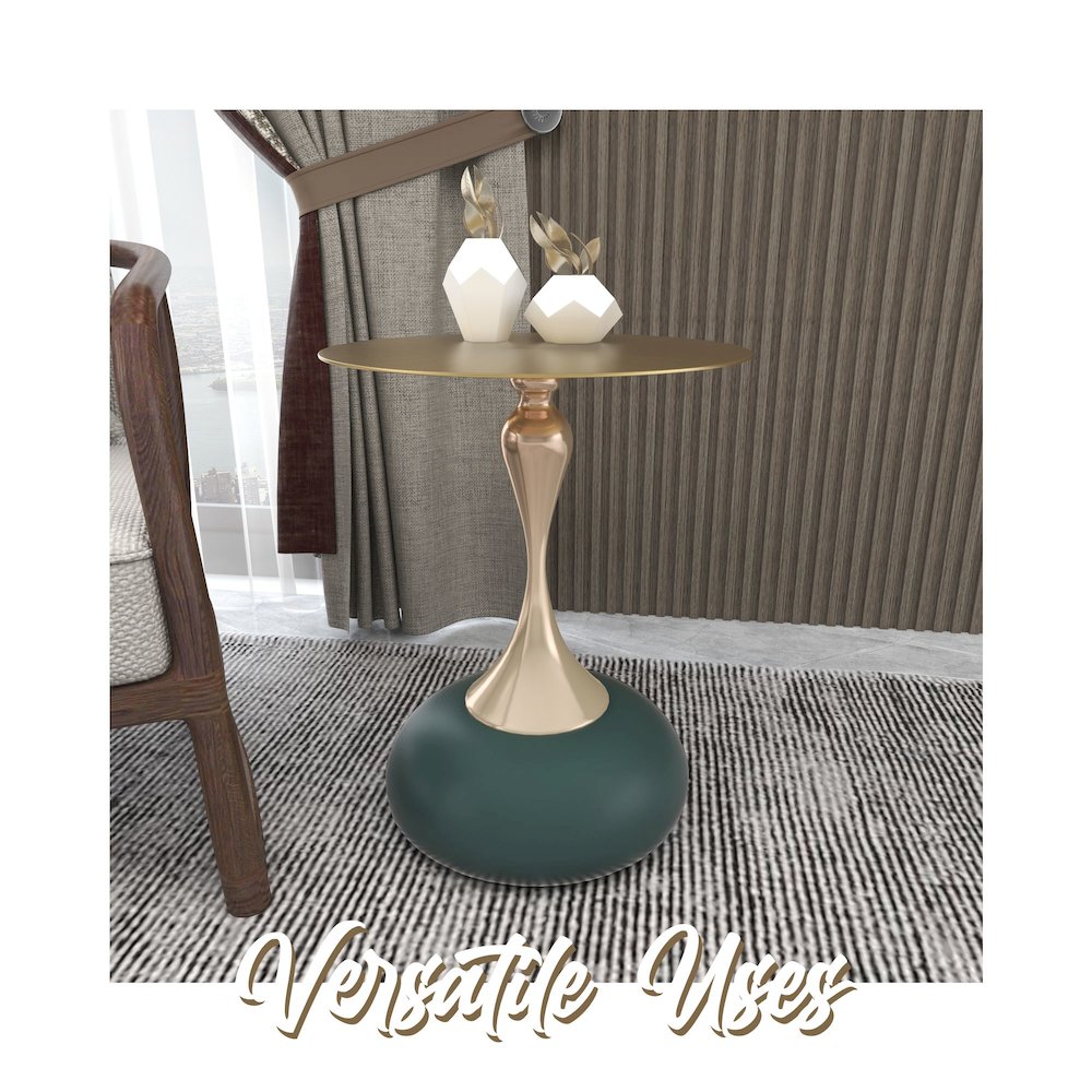 Savoy Collection Modern End Table In Green