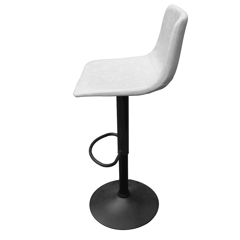 Tilbury Modern Adjustable Bar Stool in Light Grey
