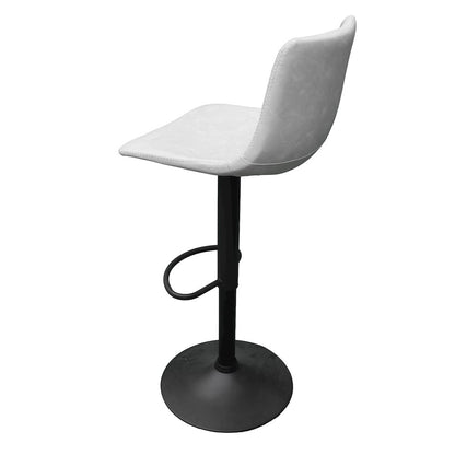 Tilbury Modern Adjustable Bar Stool in Light Grey