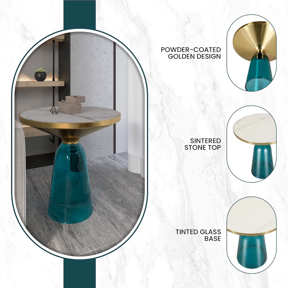 Tully Collection Glass side Table