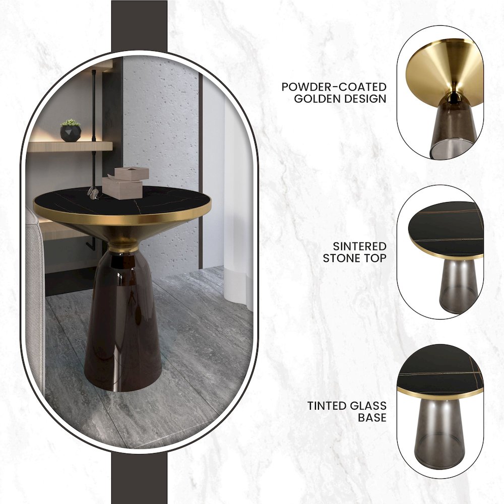 Tully Collection Glass side Table