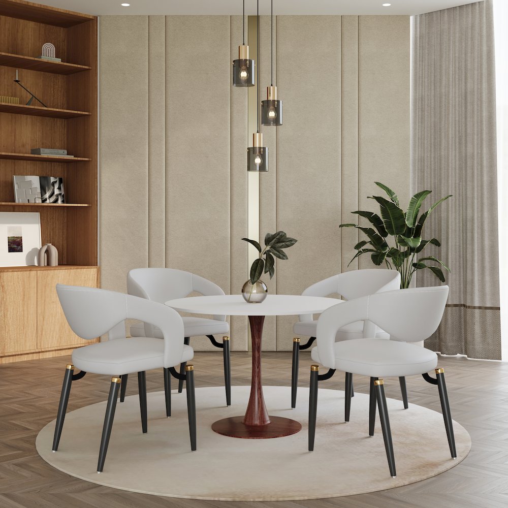 Bristol - Bistro Table - Black Natural wood Top