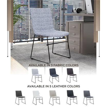 Zylar Series Office Guest Chair in Grey Fabric