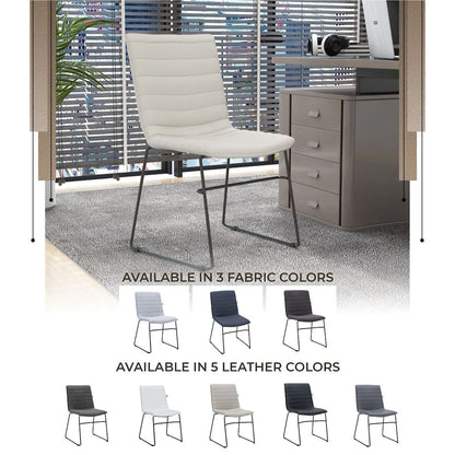 Zylar Series Office Guest Chair in Tan Leather
