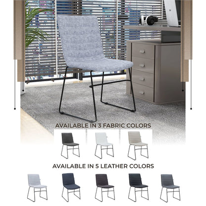 Zylar Series Office Guest Chair in Grey Fabric