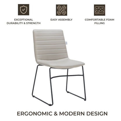 Zylar Series Office Guest Chair in Tan Leather