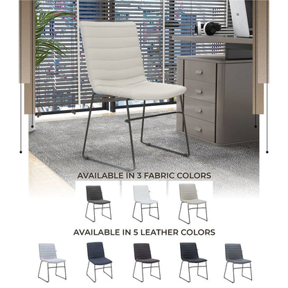 Zylar Series Office Guest Chair in Tan Leather