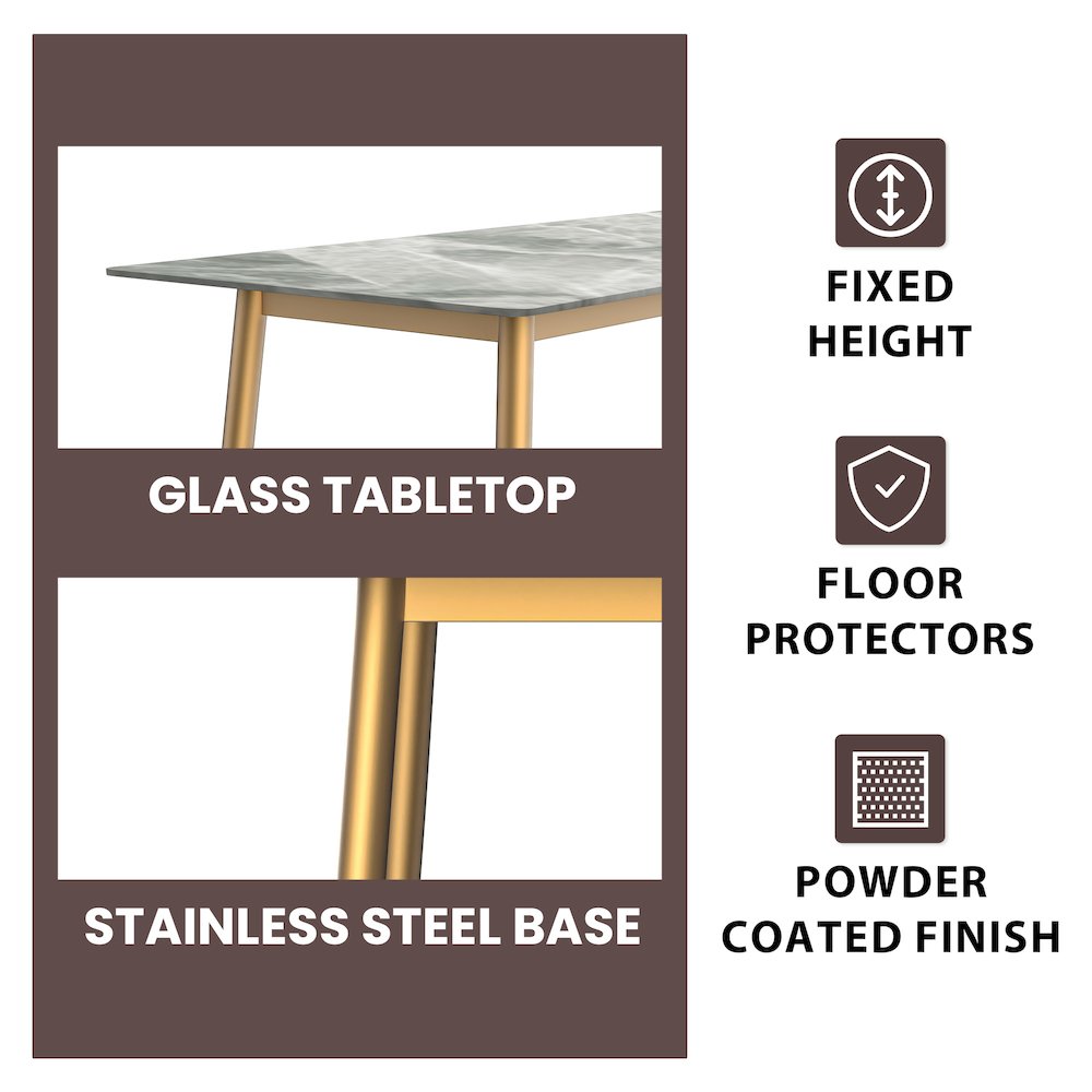Zayle Series Modern Dining Table