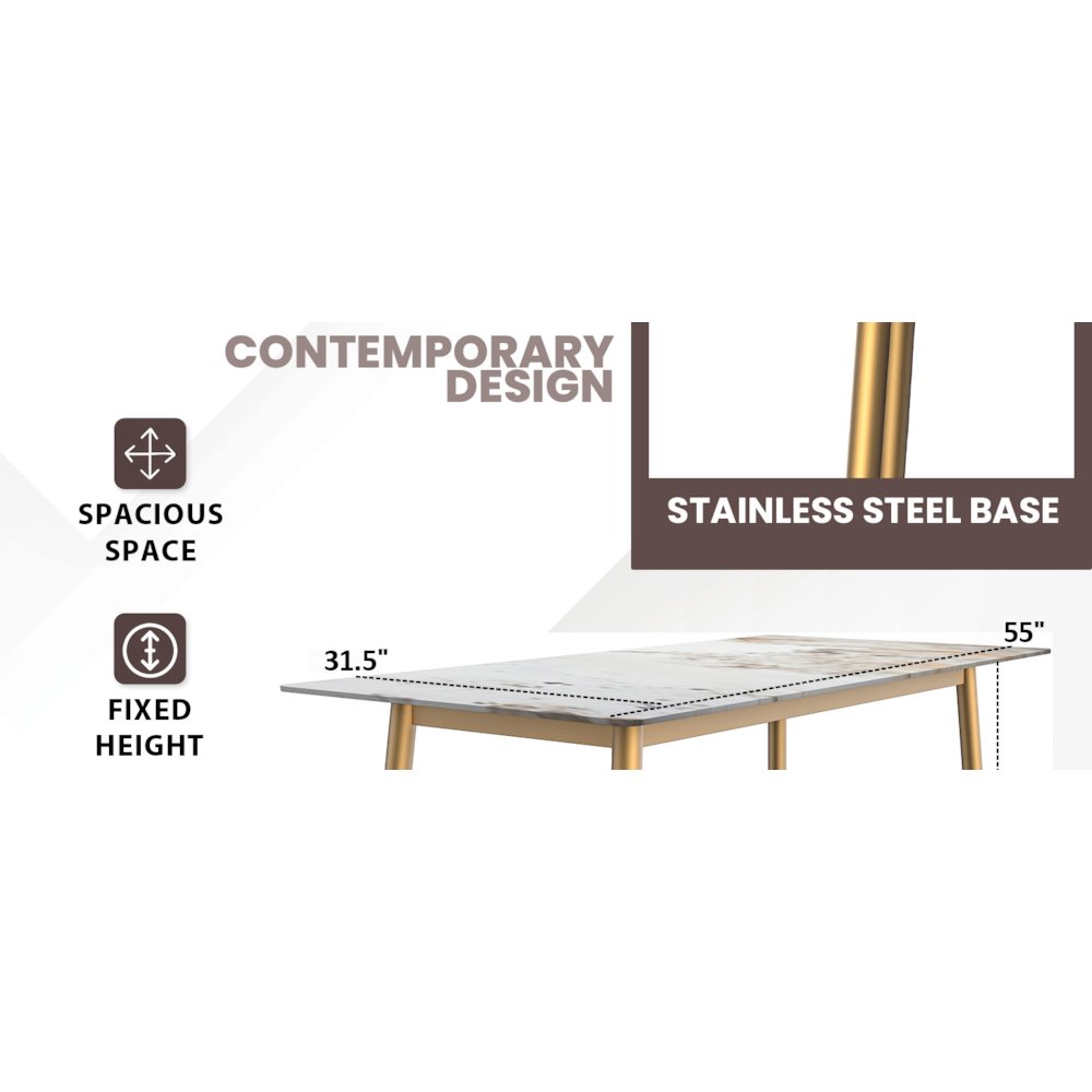 Zayle Series Modern Dining Table