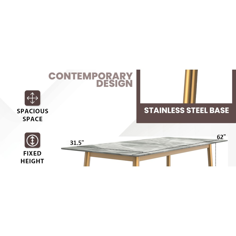 Zayle Series Modern Dining Table