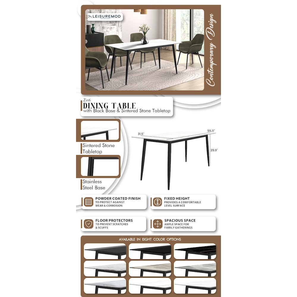 Zayle Series Modern Dining Table