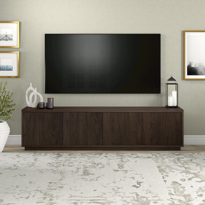 Hanson Rectangular TV Stand for TV's up to 85" in Alder Brown