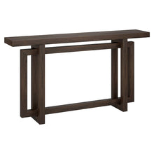Breslow 55" Wide Rectangular Console Table in Alder Brown