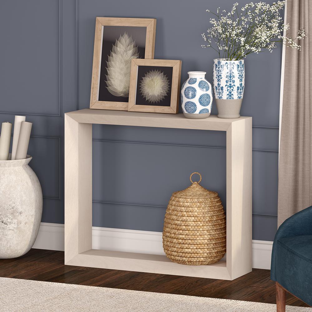 Osmond 36" Wide Rectangular Console Table in Alder White