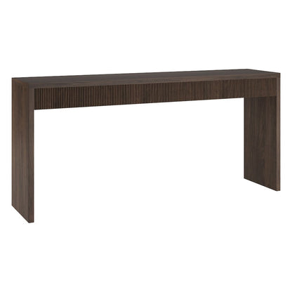 Lawrence 64" Wide Rectangular Console Table in Alder Brown