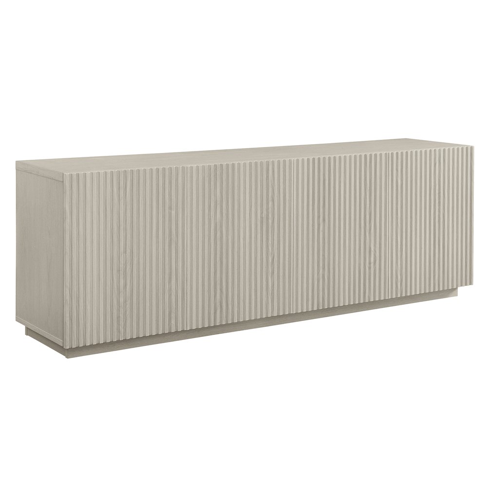 Tyler Rectangular TV Stand for TV's up to 78" in Alder White
