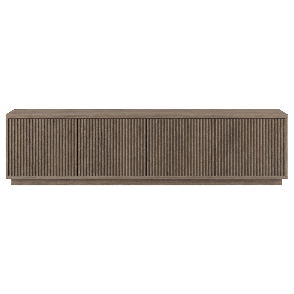 Hanson Rectangular TV Stand for TV's up to 85" in Antiqued Gray Oak