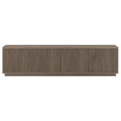 Hanson Rectangular TV Stand for TV's up to 85" in Antiqued Gray Oak