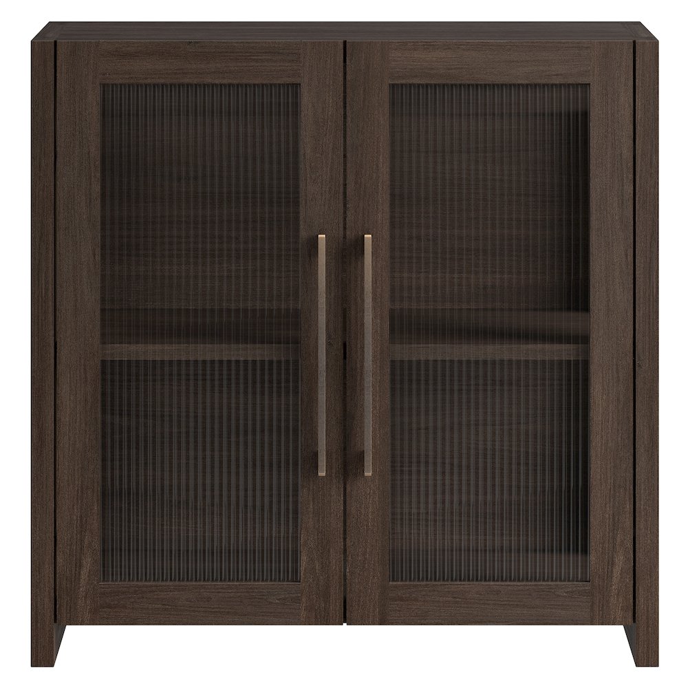 Clarkson 32" Wide Rectangular Accent Cabinet in Brown Oak