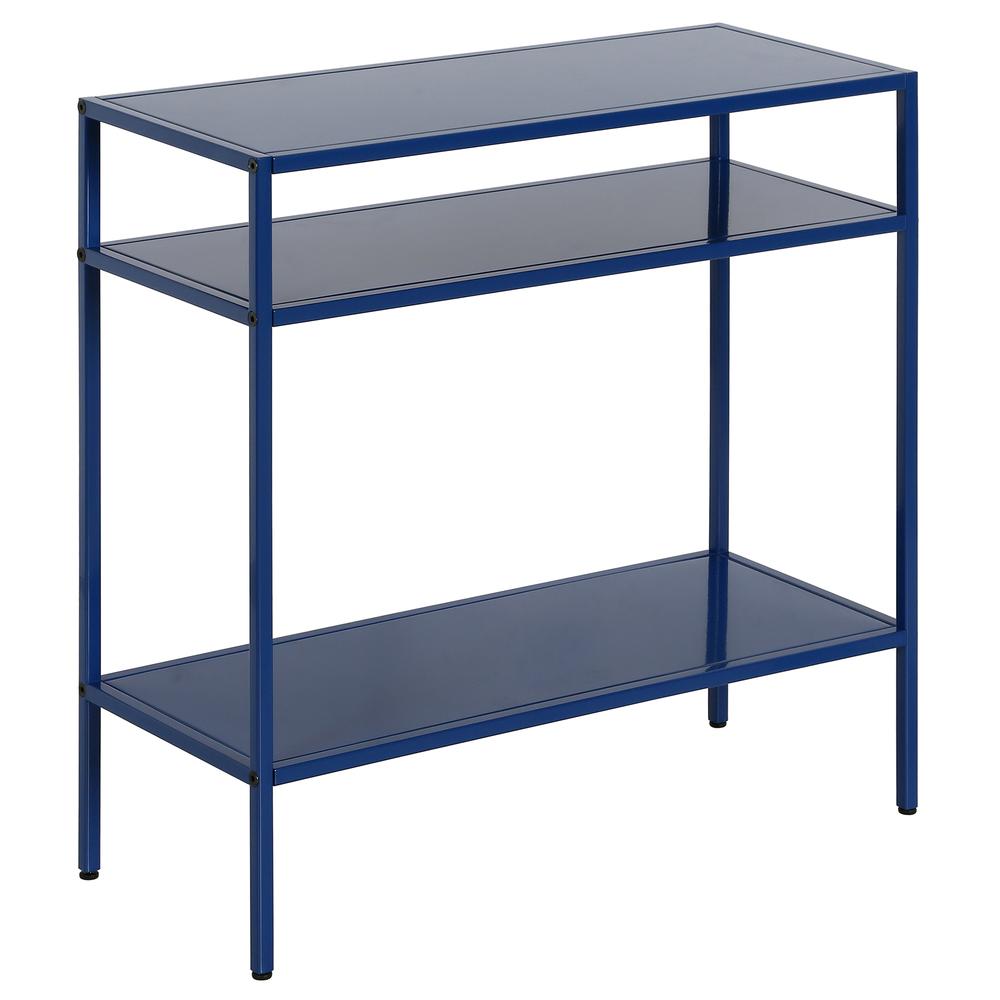Ricardo 24'' Wide Rectangular Side Table in Mykonos Blue