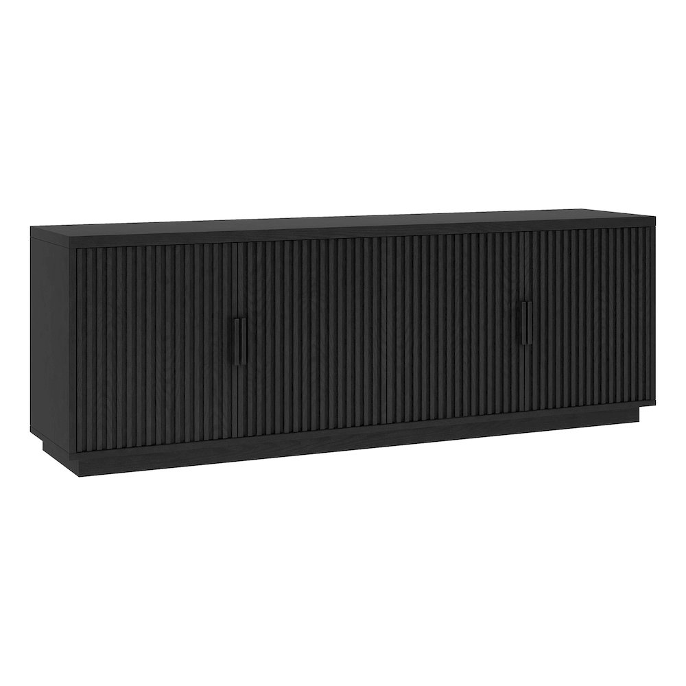 Mero Rectangular TV Stand for TV's up to 75" in Black Grain