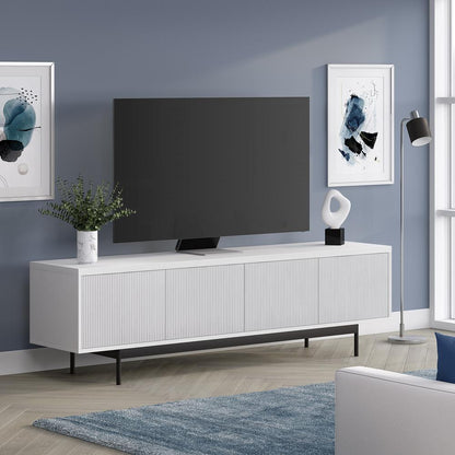 Whitman Rectangular TV Stand for TV's up to 75" in White
