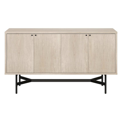 Richmond 58" Wide Rectangular Buffet Table in Alder White