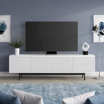 Whitman Rectangular TV Stand for TV's up to 75" in White