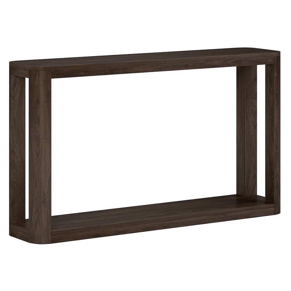 Stellan 52" Wide Rectangular Console Table in Alder Brown